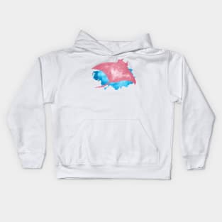 Pink Manta Ray Kids Hoodie